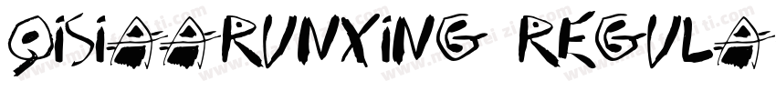 QisiAaRunXing Regula字体转换